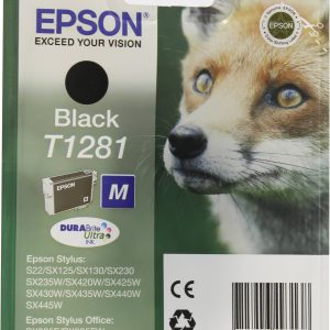 Epson t1281 inktcartridge zwart standard capacity 5.9ml 1-pack rf-am blister