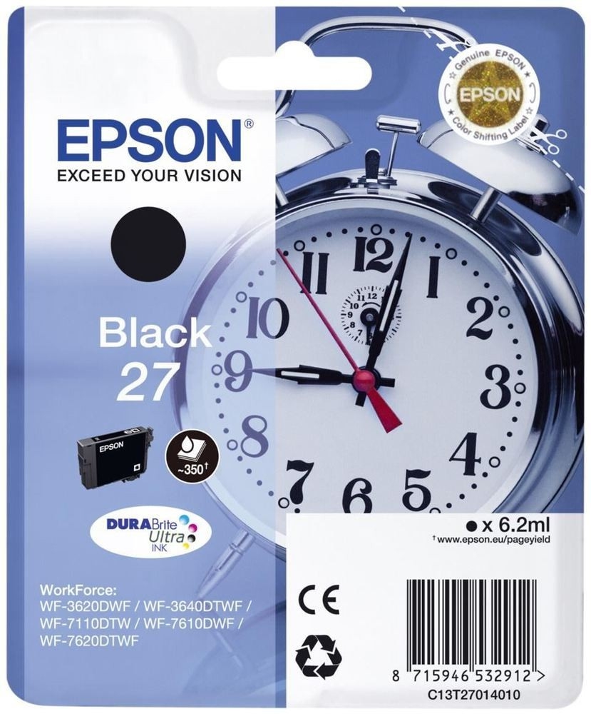 Epson 26xl inktcartridge zwart high capacity 12.2ml 500 paginas 1-pack rf-am blister