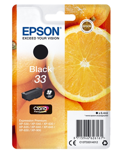 Epson cartouche oranges ink claria premium black