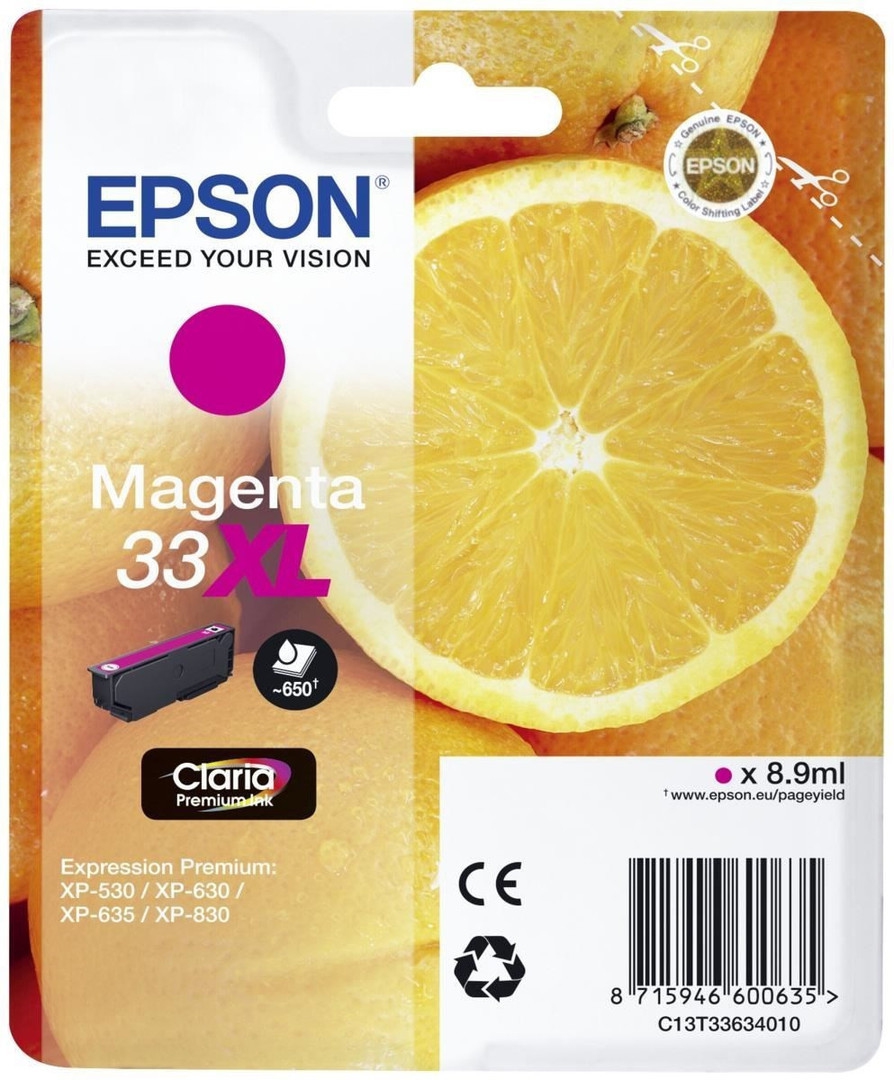 Epson cartouche oranges ink claria premium m (xl)