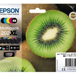Epson multipack 5-farbig 202xl kiwi clara premium ink