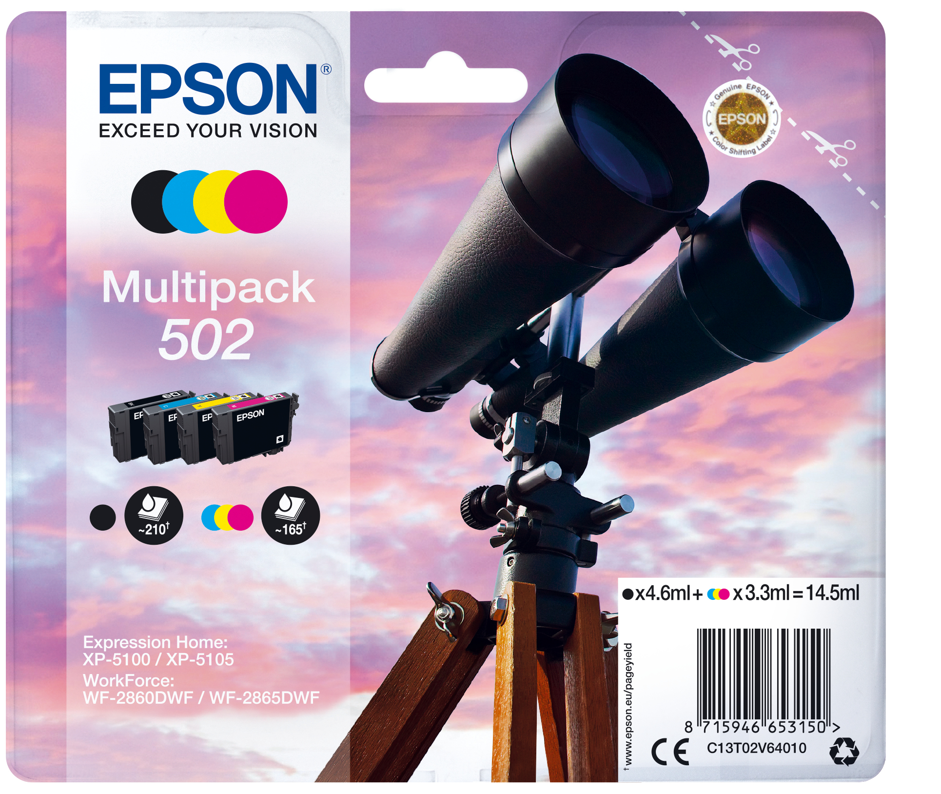 Epson multipack 4-colours 502 ink sec