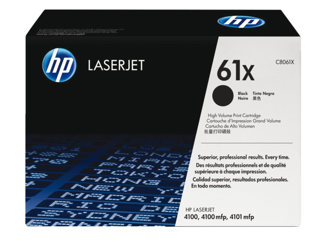 C8061X - HP Toner Cartridge 61X Black 10.000vel 1st