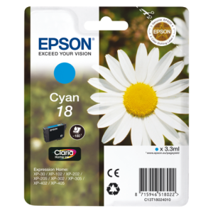 EPSON Inkt Cartridge 18 Cyaan 3,3ml 1st