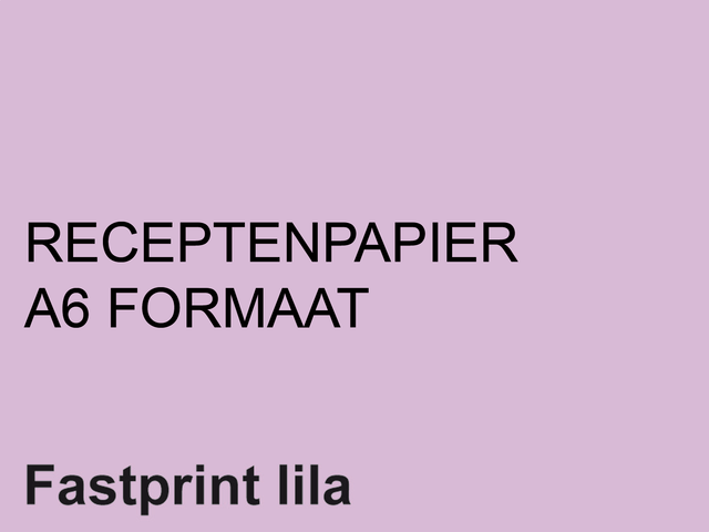 129721Q - FASTPRINT Receptenpapier A6 80g/m² Lila 2000vel