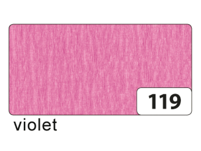 822119 - FOL Crepepapier 250x50cm Violet Nr.119 1st