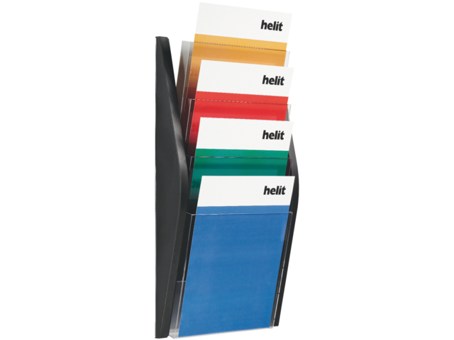 HE62701.95 - Helioz Folder Hangbak 4-Vaks Zwart A4