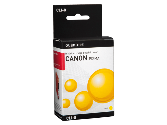 Quantore Inkt Cartridge CAN CLI-8 Yellow 1st +Chip