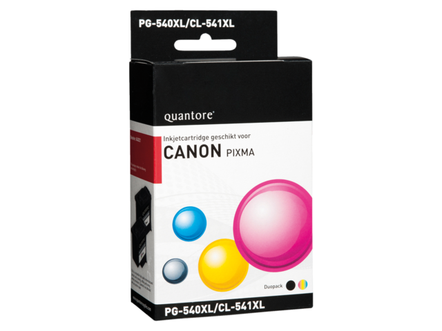 Quantore Inkt Cartridge CAN PG-540XL CL541XL Black & Color Duopack