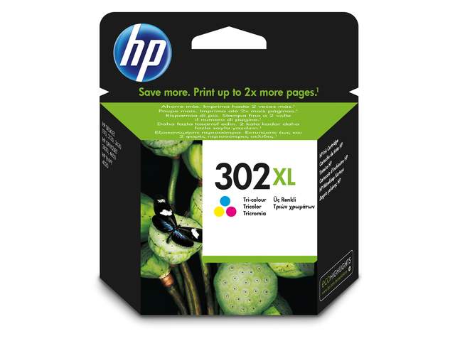 HP Inkt Cartridge 302XL Cyaan & Magenta & Yellow 330vel 1st