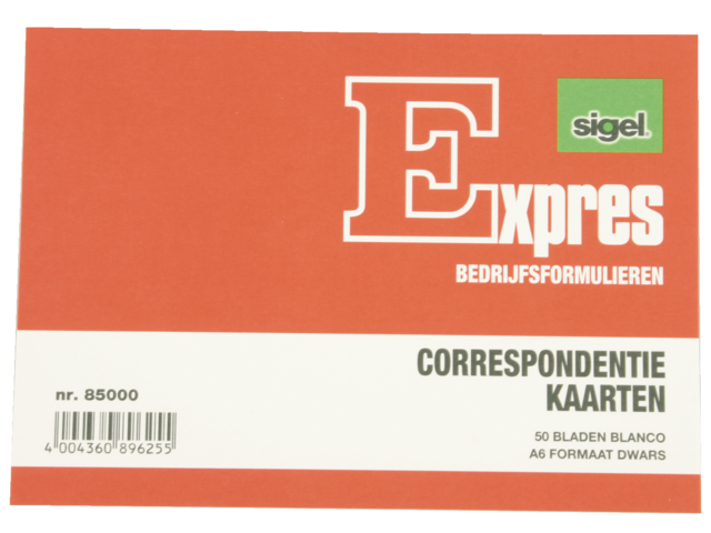 SI-85000 - Express Correspondentiekaart A6 Ivoor 50st