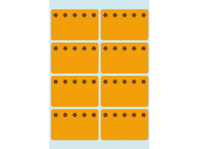 3774 - HERMA Speciaal Etiket Diepvriesetiket no:3774 26x40mm 48st Oranje 1 Pak