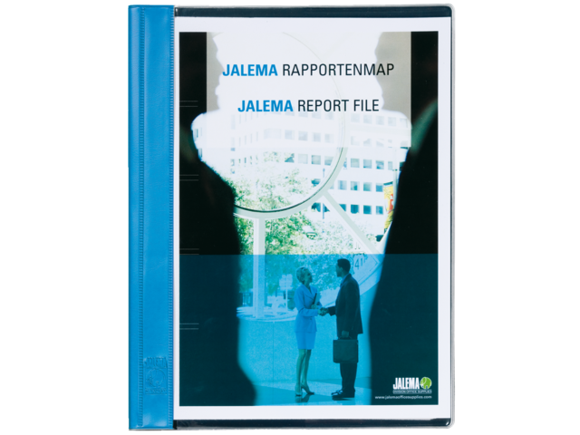 1021402 - JALEMA Rapportmap Strip 15mm Blauw A4