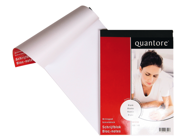 Quantore Schrijfblok Blancopapier A5 60g/m² Wit 100vel