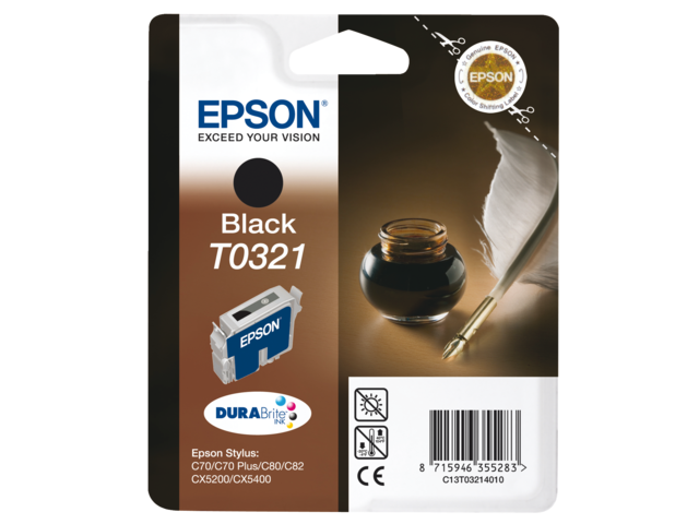 C13T03214010 - EPSON Inkt Cartridge T032 Black 33ml 1st