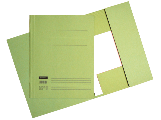 Quantore Dossiermap 3-Klep A4 320gr Groen