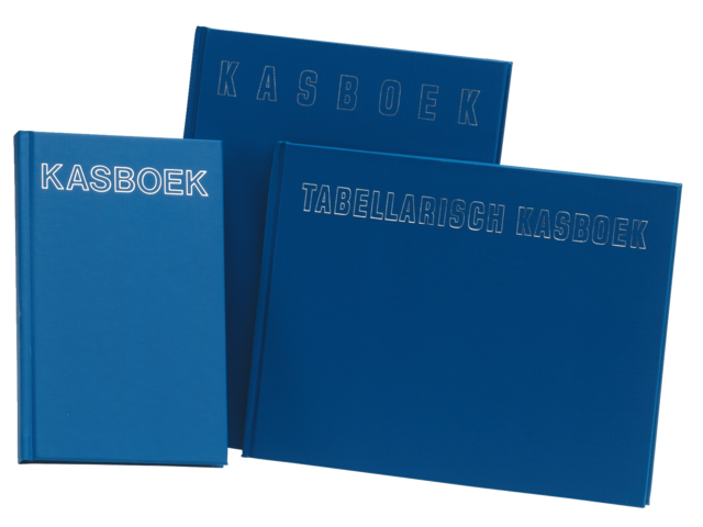Office Kasboek 2-Kolom 205x165mm Blauw 48vel