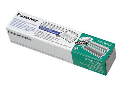 Panasonic kx-fa55x kx-fp151 fp181 fp185 thermal ribbon black 2x140 pages 2-pack