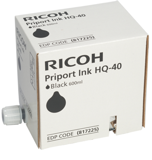 817225 - RICOH Inkt Cartridge HQ40 Black 1st