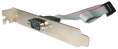 CCDB9RECEPTACLE - CableXpert Bracket DB9M Connector to IDC 10-Pins Seriële Poort Nieuw 1st