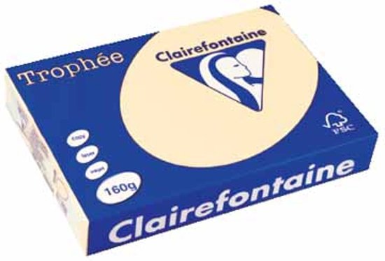 1101 - Clairfontaine Kopieerpapier A4 160g/m² Creme 250vel