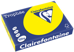 1292 - Clairfontaine Kopieerpapier A4 120g/m² Geel 250vel