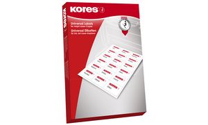 E105148500 - Kores Etiket MFC (Machine-Finished Coated Paper) Mat Permanent 105mm 148,5mm Wit 2.000st op A4 Vel