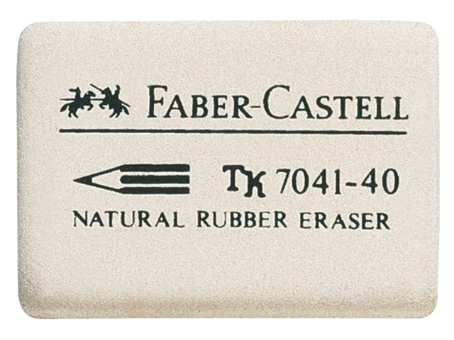 184140 - FABER CASTELL Gum FC 7041-40 Wit 1st