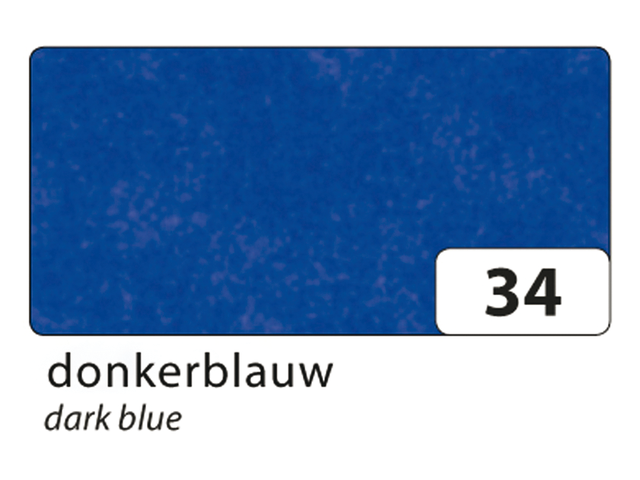 91034 - FOL Zijdevloeipapier 50x70cm Donker Blauw 5st