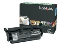 X651H04E - LEXMARK Toner Cartridge Black 25.000vel 1st