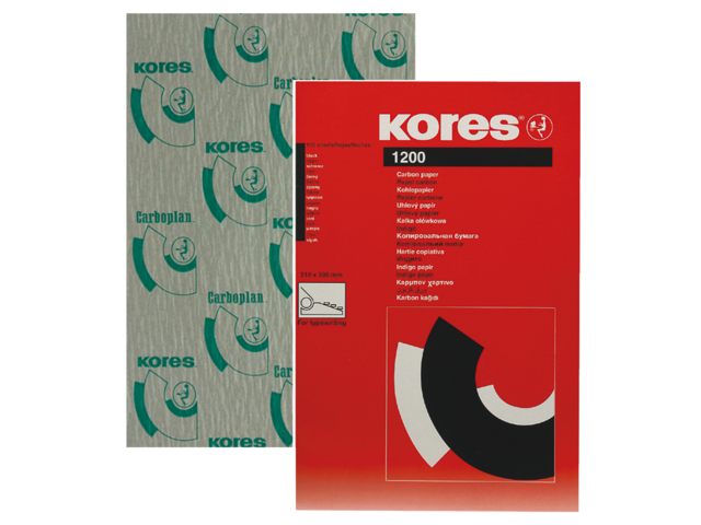 7528966 - Kores Carbonpapier Handmatig Doorschrijven A4 Zwart 10vel