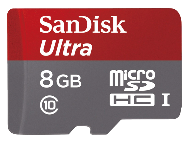 124065 - SANDISK Geheugenkaart MicroSD 8GB New Blister 1st