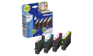 C13T27054010-P - Pelikan Inkt Cartridge Cyaan & Magenta & Yellow 11ml Multipack