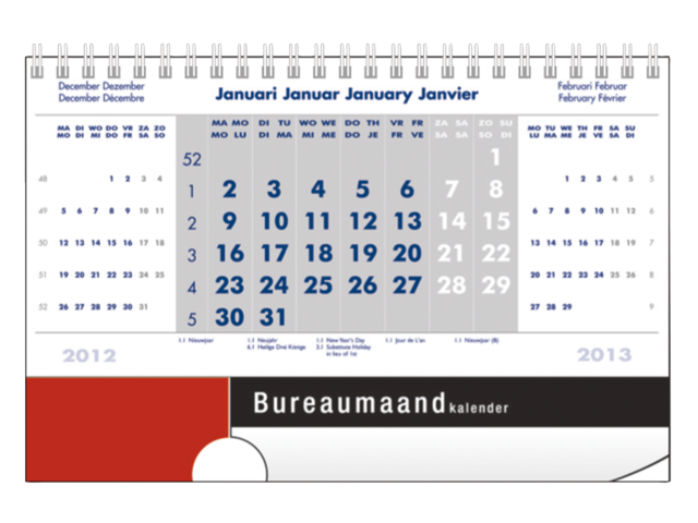 336060 - Quantore Kalender Bureau Maand 1st