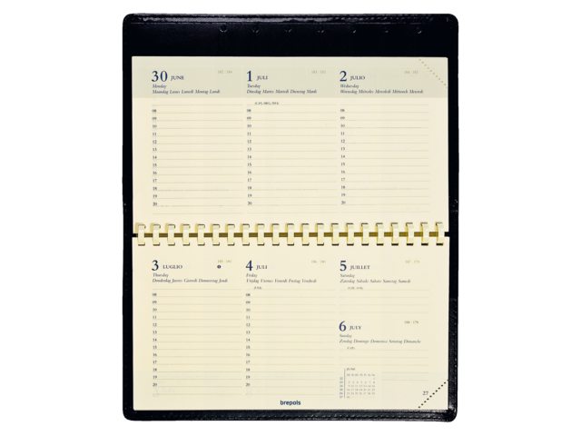 0.738.9900.00.2 - Brepols Agenda-Interieur Omniplan Spiraal 1st