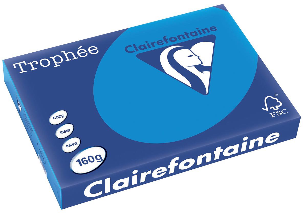 1015 - Clairfontaine Kopieerpapier A3 160g/m² Blauw 250vel