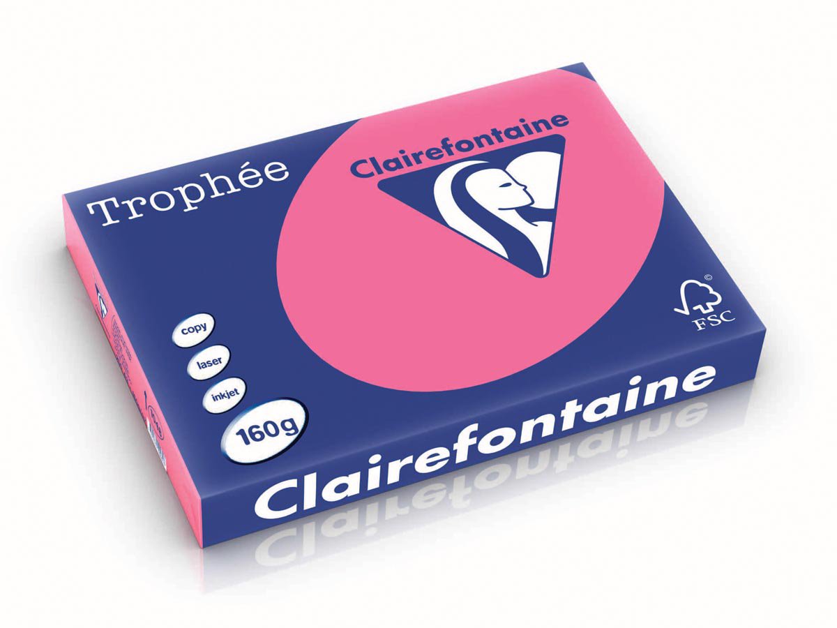 1048 - Clairfontaine Kopieerpapier A3 160g/m² Roze 250vel