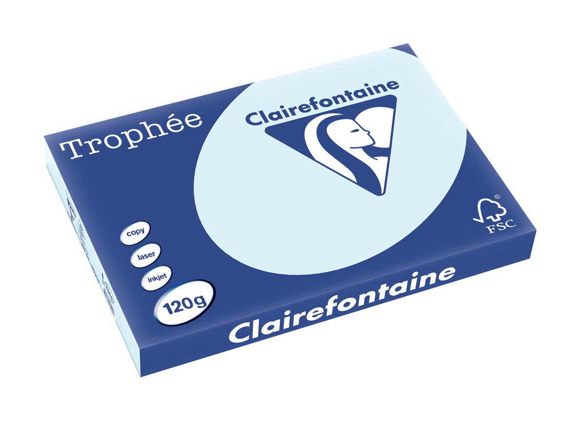 1344 - Clairfontaine Kopieerpapier A3 120g/m² Blauw 250vel