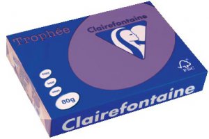 1786 - Clairfontaine Kopieerpapier A4 80g/m² Paars 500vel