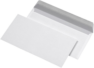 227470 - MAILmedia Envelop DIN Lang 100gr Strip 500st Wit