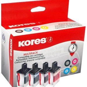 LC-900BKVAL - Kores Inkt Cartridge Black & Cyaan & Magenta & Yellow Multipack