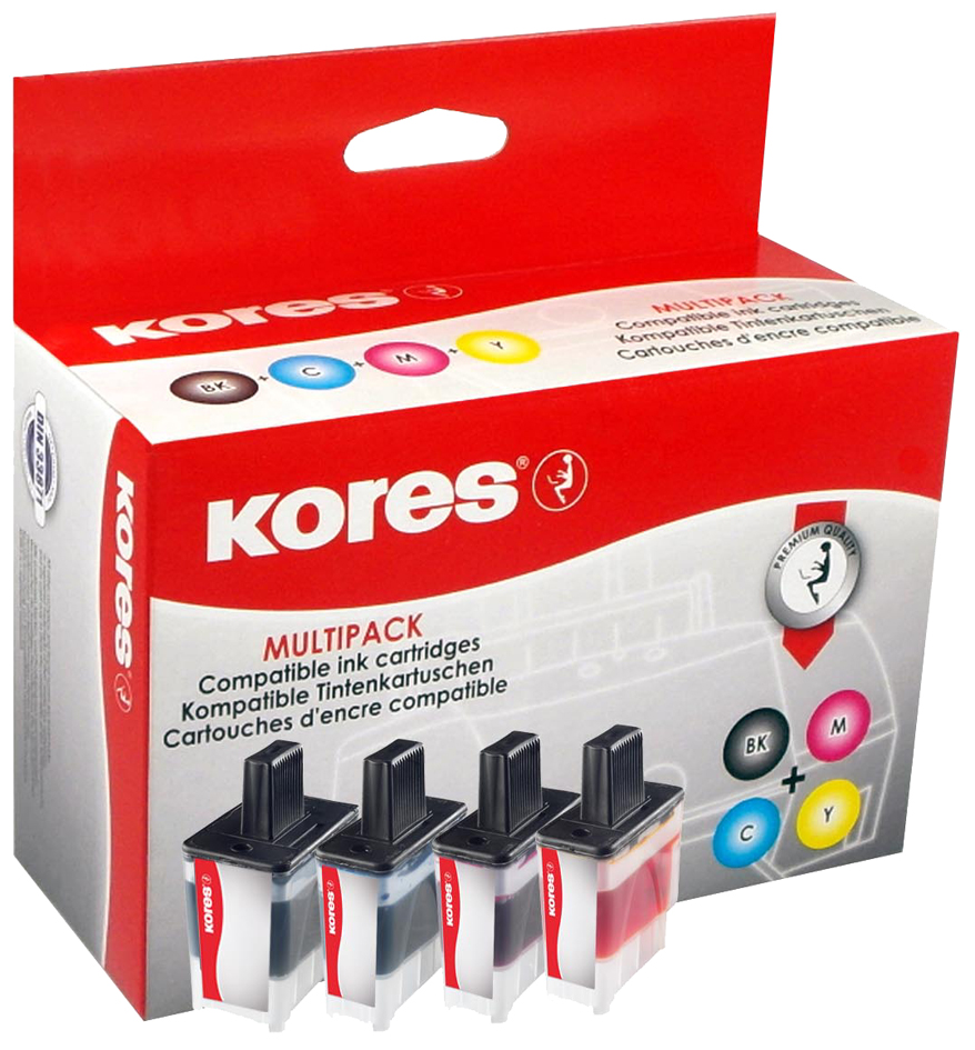 LC-900BKVAL - Kores Inkt Cartridge Black & Cyaan & Magenta & Yellow Multipack