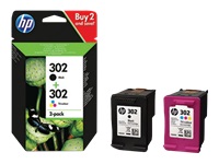 X4D37AE - HP 302 Black & Cyaan & Magenta & Yellow