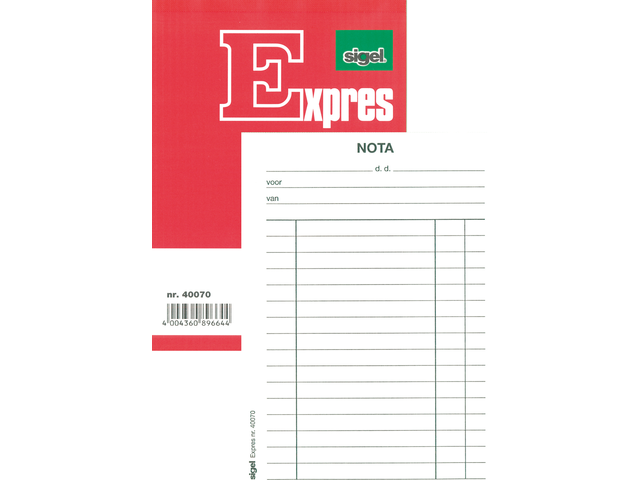 SI-40070 - Express Notablok 105x160mm 100vel