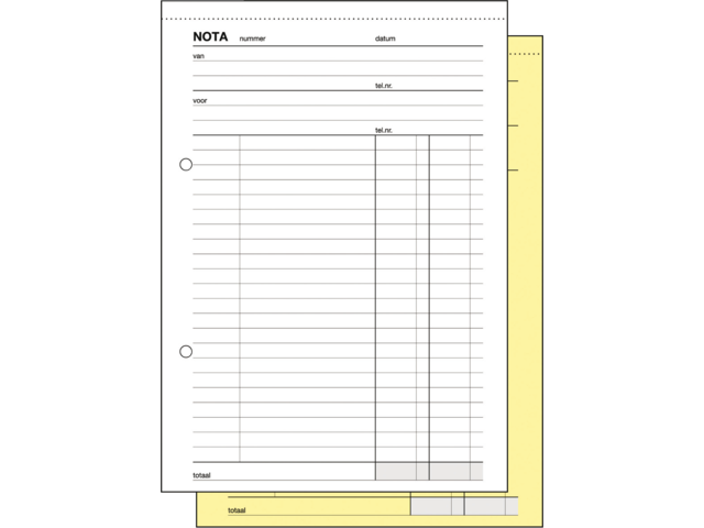 4004360896620 - SIGEL Notablok Expres Zelfkopie A5 2-Kleurig 2x 50vel