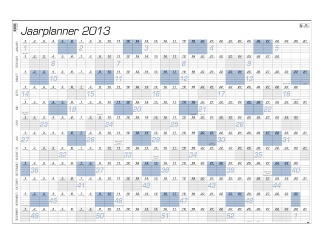 336047 - Quantore Kalender Jaarplanner 84x57cm 1st