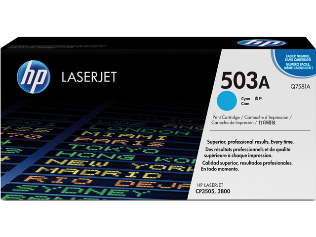 Q7581A - HP Toner Cartridge 503A Cyaan 6.000vel